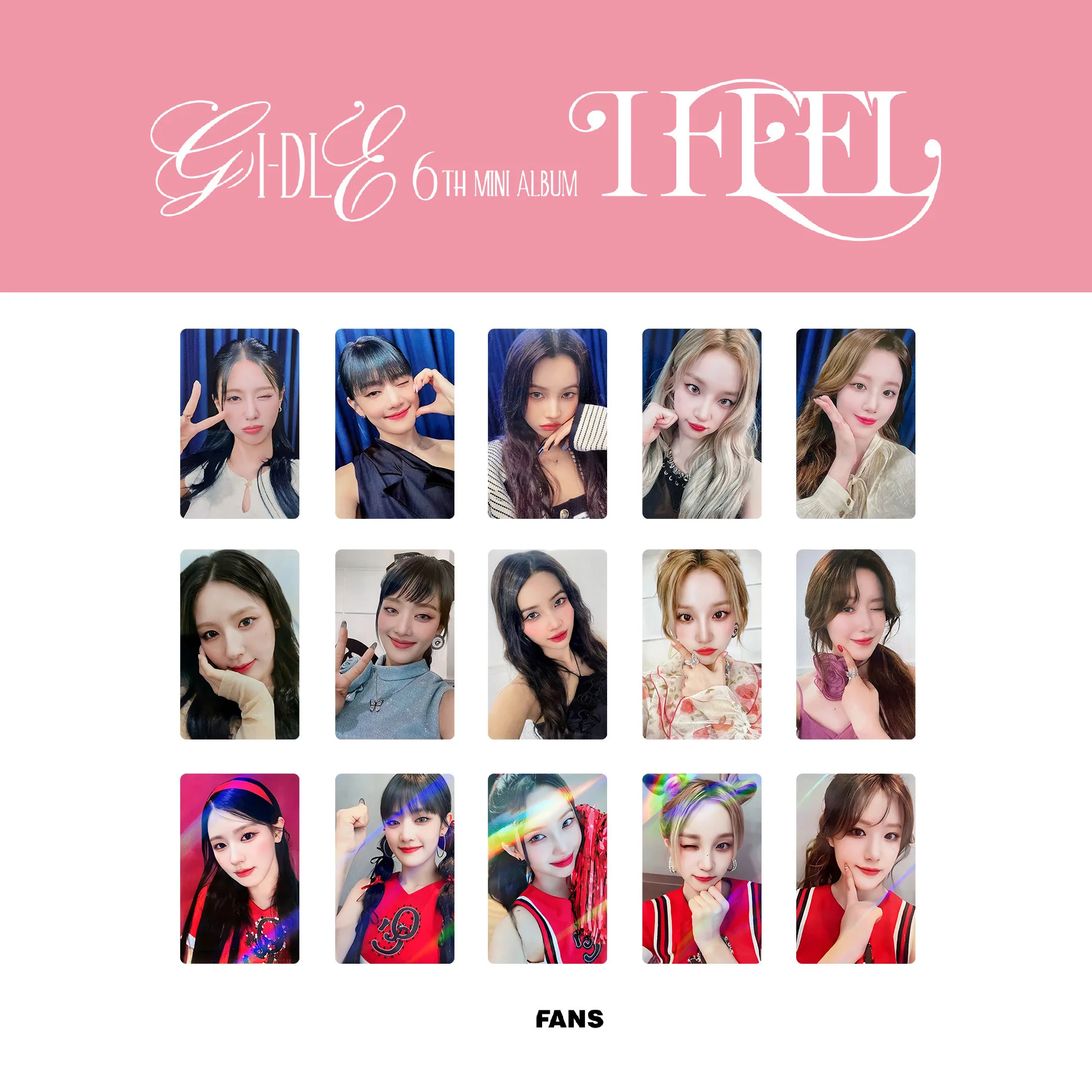 

GIDLE Tou2 Special Card Song Yuqi, Ye Shuhua, Tian Xiaojuan, Zhao Meiyan, Minnie