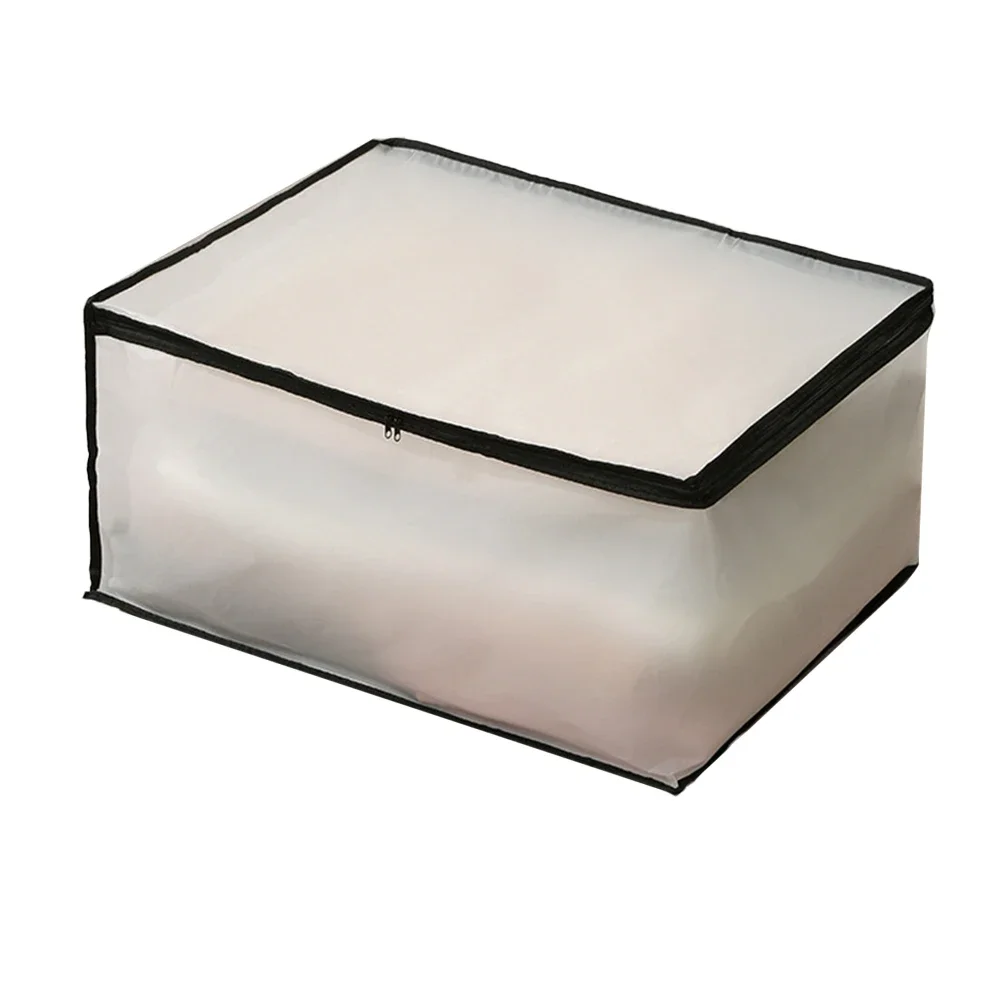For Travel For Under Beds Quilt Storage Bag Home Organization White Large Capacity Storage Box Robust Materials
