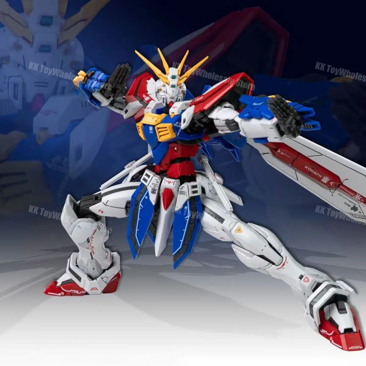 Novo fat cat 1/100 GF13-017NJ ii deus escala especial rg 1/144 versão ampliada kit modelo de montagem figura ação robô modelo plástico