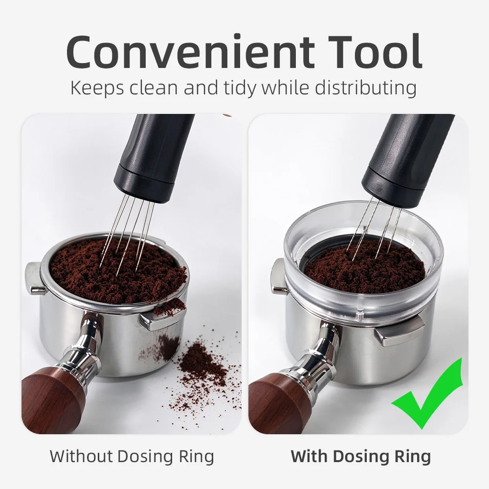 Espresso Dosing Ring Magnetic 51mm 53mm 54mm 58mm Coffee Dosing Funnel Coffee Portafilter Dosing Ring Barista Tool Accessories