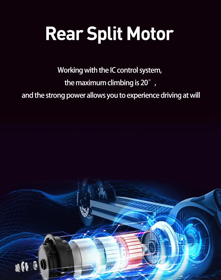 JOYOR Y6-S Elektroroller für Erwachsene, 48V 18Ah Akku, bis zu 70 km Reichweite, 10 Zoll Räder, E-Scooter – Detail 3