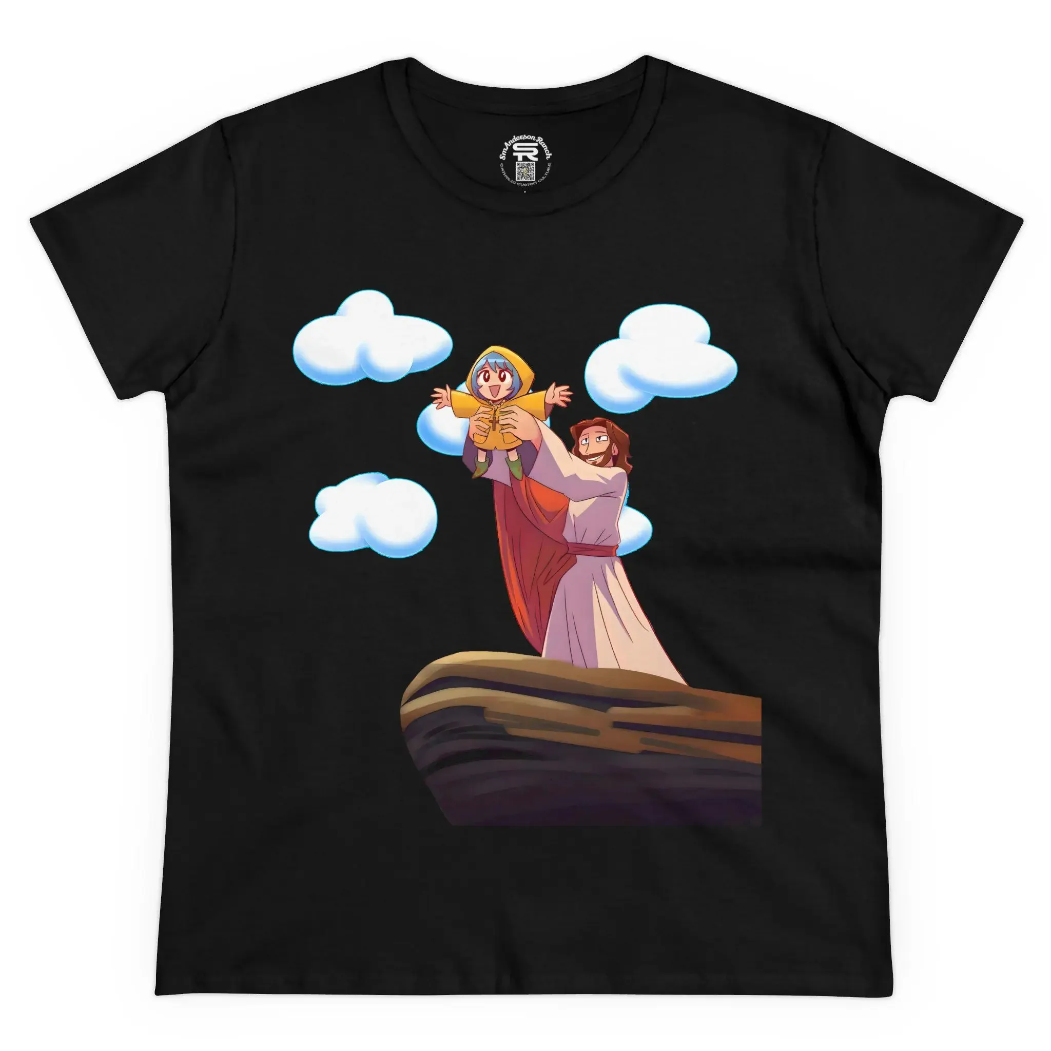 Women s Luce being presented SR Traditional Catholic Christian Religious Midweight Cotton T Shirt