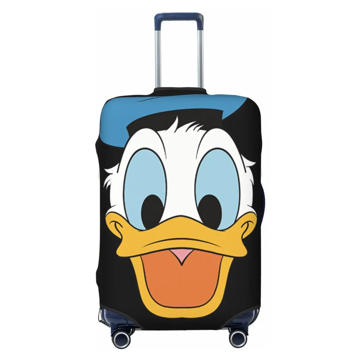 

Happy Donald Duck Suitcase Cover Washable Cartoon Anime Travel Luggage Covers for 18-32 inch