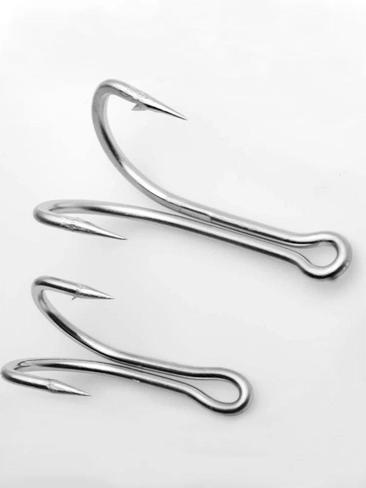 Hameçon double volant en acier à haute teneur en carbone avec fleurs, appât souple, accessoires pour appâts