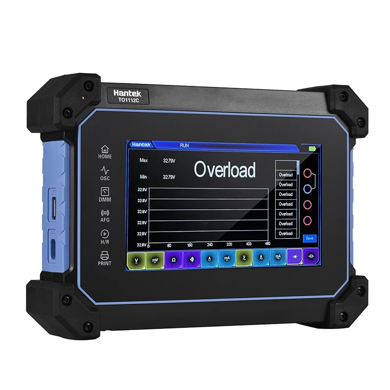 

Hantek TO1112C 2 Channel 110MHz 250MSa/s Sampling 8M Storage Multi-function Full Touch Screen Tablet Digital Oscilloscope