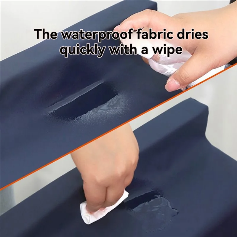 AT02-Ergonomic Wheelchair Arm Rest Cushion With Arm Trough And Strap For Posture Adjustment, PU Cover