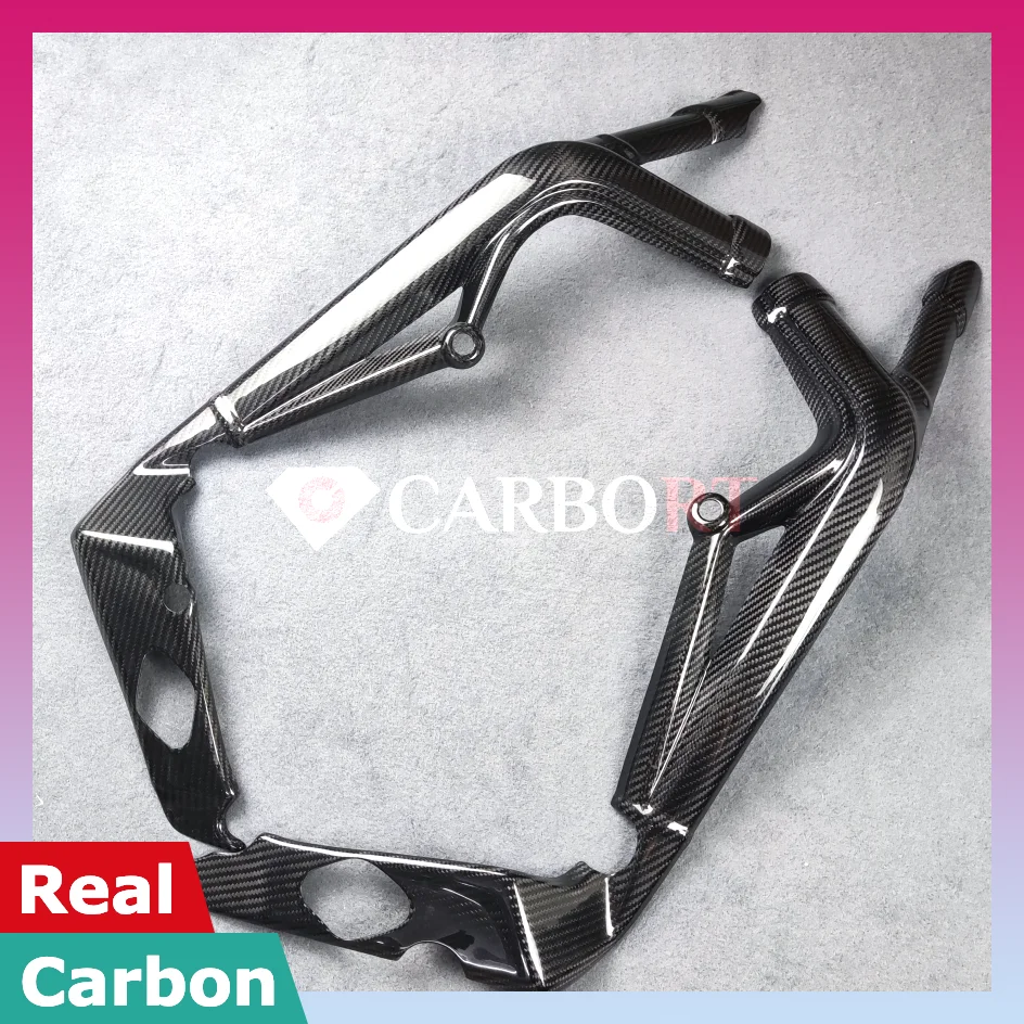 

Защитная рамка из углеродного волокна для Triumph Street Triple 765 R RS, боковой обтекатель 2020 2021 2022, Защитная панель