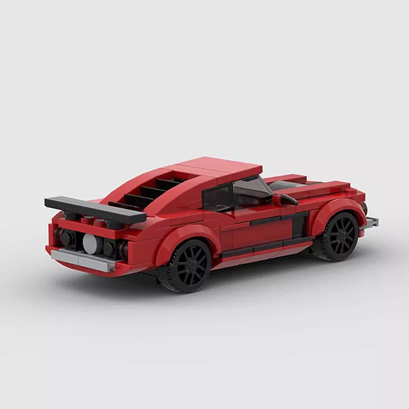 The Ford Mustang 302 Block Car compatible with LEGO Children's building blocks Racing sports car can be used for decoration or h