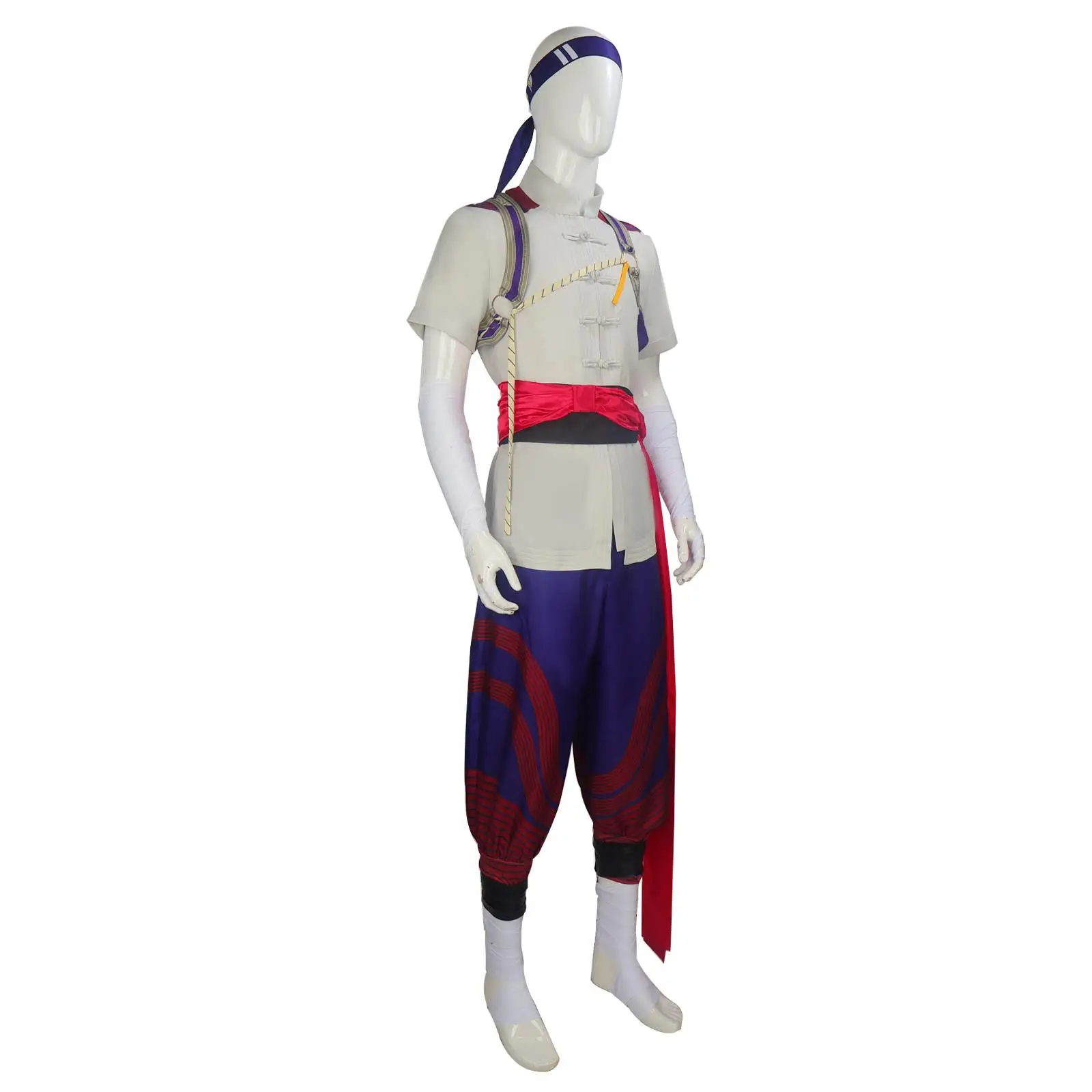 

Real Death Match Cosplay Costume Liu Kang Full Set Game Performance Fire God Suit loween Costume Anime Cosplay Clothes