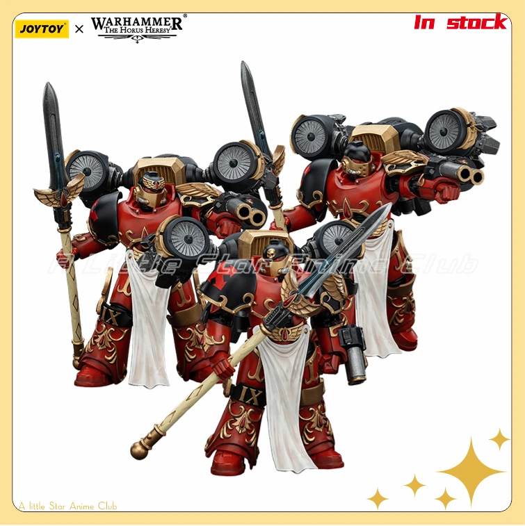 재고 있음 오리지널 JOYTOY 1/18 액션 피규어 Warhammer The Horus Heresy Blood Angels Dawnbreaker Cohort Model