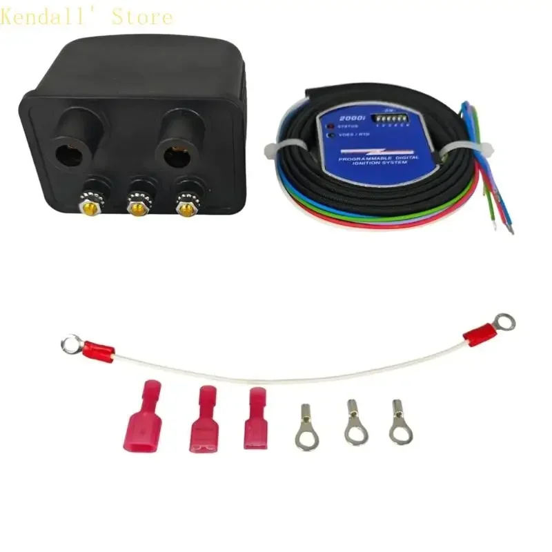 Ignition Module and Coil for Motorcycles 12V Wiring Assembly D2Ki-5P 2000I DC6-5 D2Ki-1P for FLH FLHS FLHT FLHX FLST