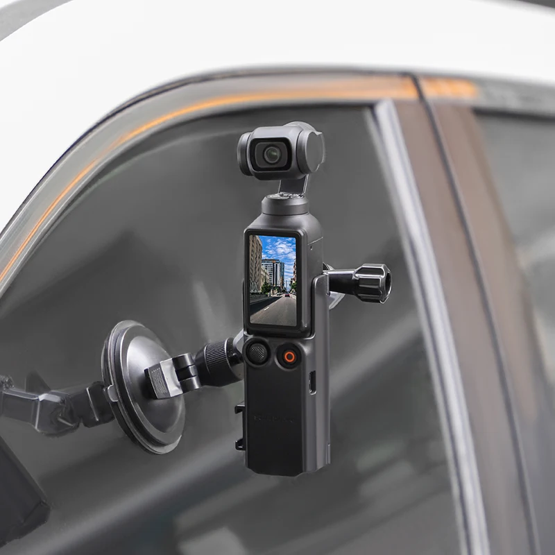 Supporto per ventosa supporto per ventosa in vetro per auto con Clip per telaio adattatore per DJI OSMO Pocket 3 DJI Action GoPro accessori per fotocamere