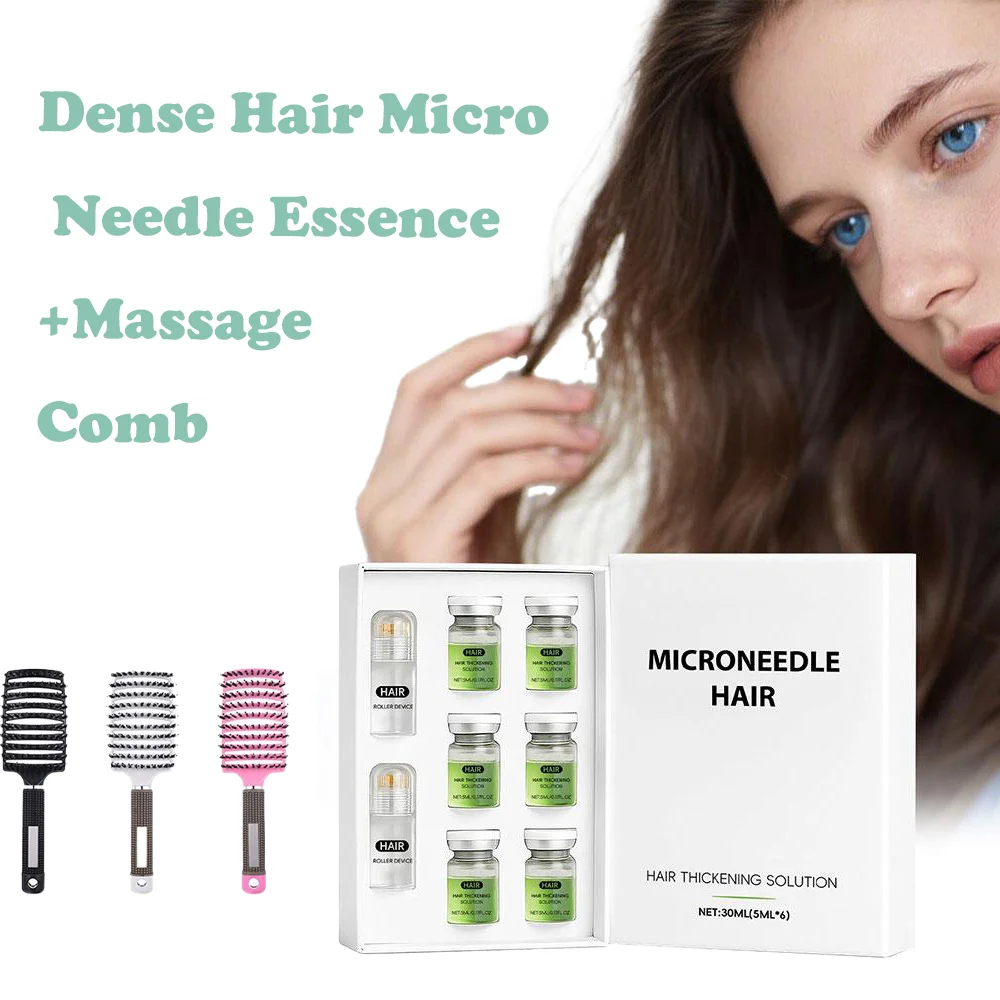 

Набор расчесок Spareribs с микроиглами для густых волос и на воздушной подушке - защита от падения сильных корней волос, уменьшение выпадения волос, эссенция Infuse