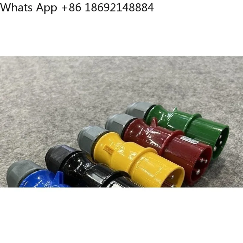3-Core 16A Waterproof Industrial Aviation Plug Socket, Stage Lighting Power Cord Box Silicon Box Power Connector