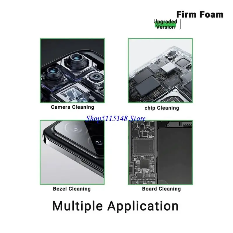 F3MA Small Sponge Cleaning لا توجد بقايا شاشة الهاتف اللوحة الأم الخلفية الكاميرا لحام تنظيف الإسفنج أداة