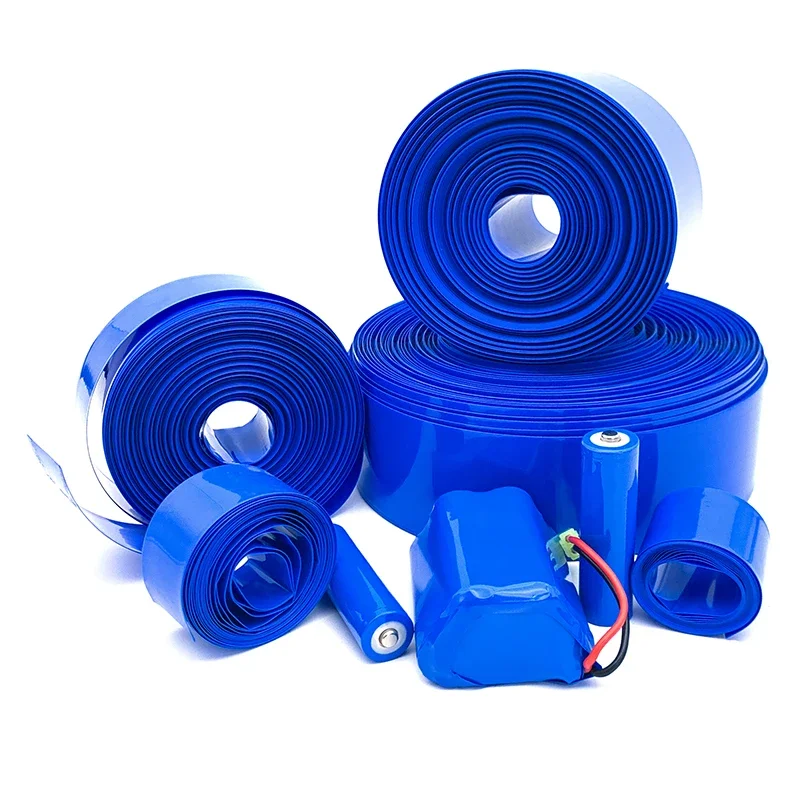 2m PVC Heat Shrink Tube Blue Shrink Insulated Shrink Tubing Multi Sizes For Production Of 18650 Battery Packs Cable Sleeving - Image 6