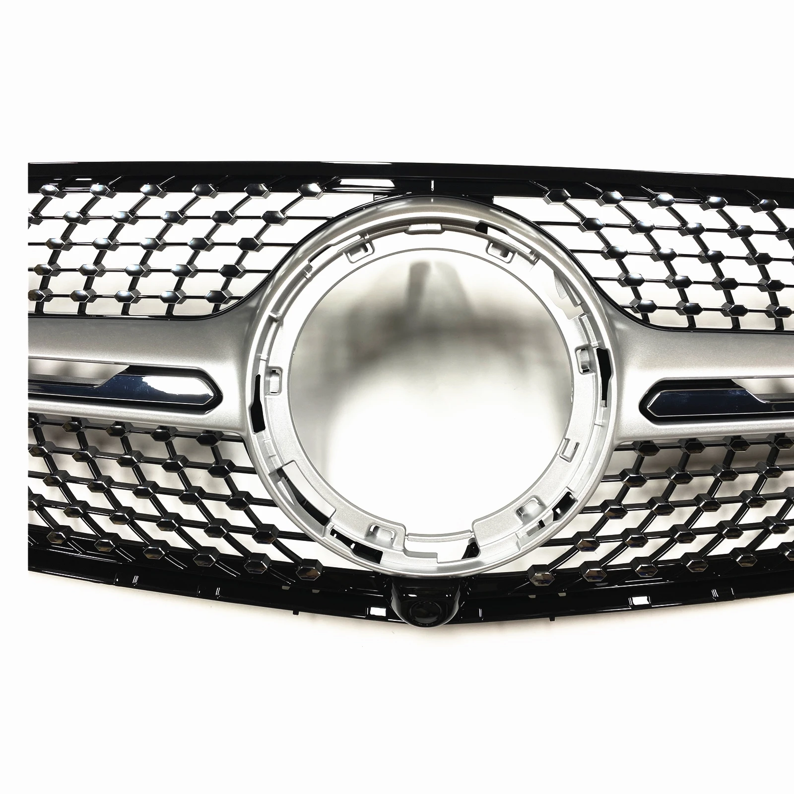 

Car Front Racing Grille Grill For Mercedes Benz GLC Class W253 GLC300 GLC350 GLC43 2020-2023 Sport Bumper Hood Mesh Grid Kit