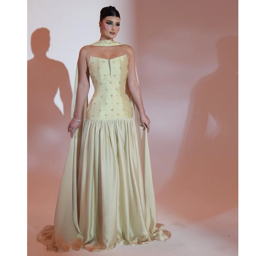 

Очаровательные мятно-зеленые вечерние платья для женщин, элегантные арабские вечерние платья Robe de Soiree, длинные платья для выпускного вечера из бисера в Дубае по индивидуальному заказу