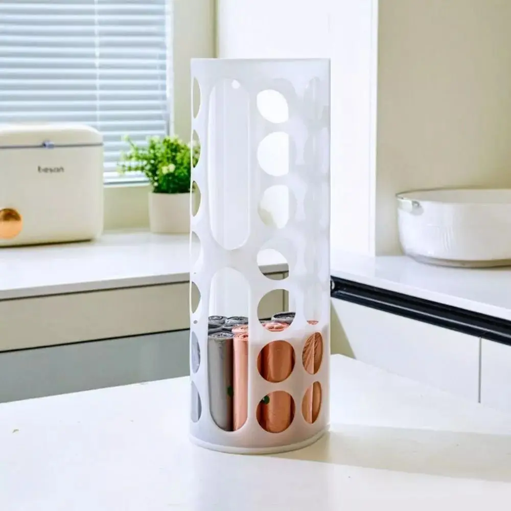 New Wall Mount Garbage Bag Storage Box Creative Foldable Grocery Storage Holder Kitchen Reused Storage Basket