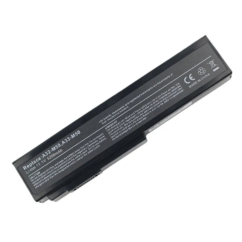 Laptop A32-M50 battery For ASUS G50 G51 M50 M60 N43 N53 N61 X55 X57 X64 X64J X57Q X57S X55S N61D  N61J N53D M60J M60V M50Q M50S