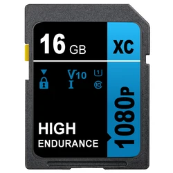 Cartão de Memória Classe 10 para Câmera, Cartão SD Original, Suporte, 16GB, 32GB, 64GB, 128GB, 256GB, C10, USH-1