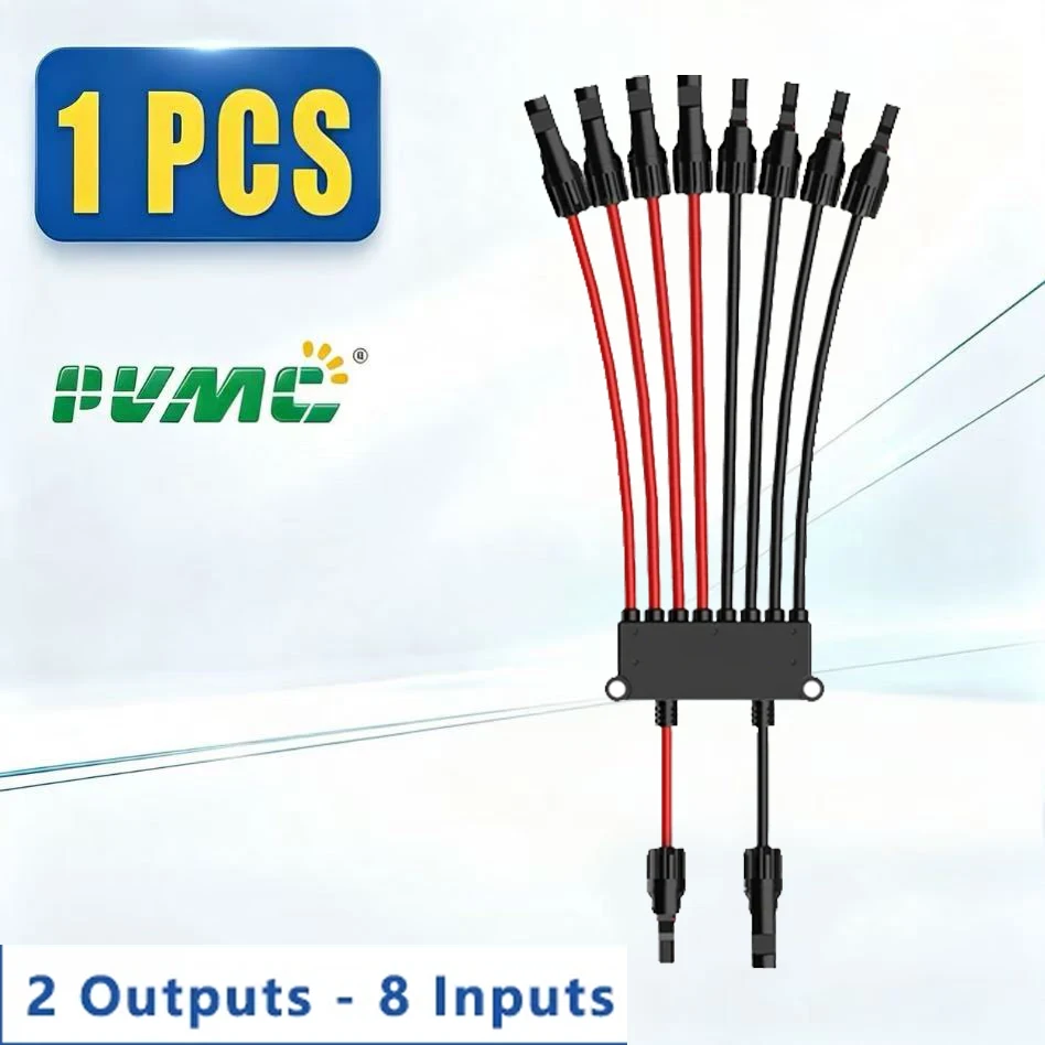 PV-Parallelverbinder Solar-Y-Verteilerkabel DC1000V 35A IP67 Solarmodul Photovoltaik-Adapter