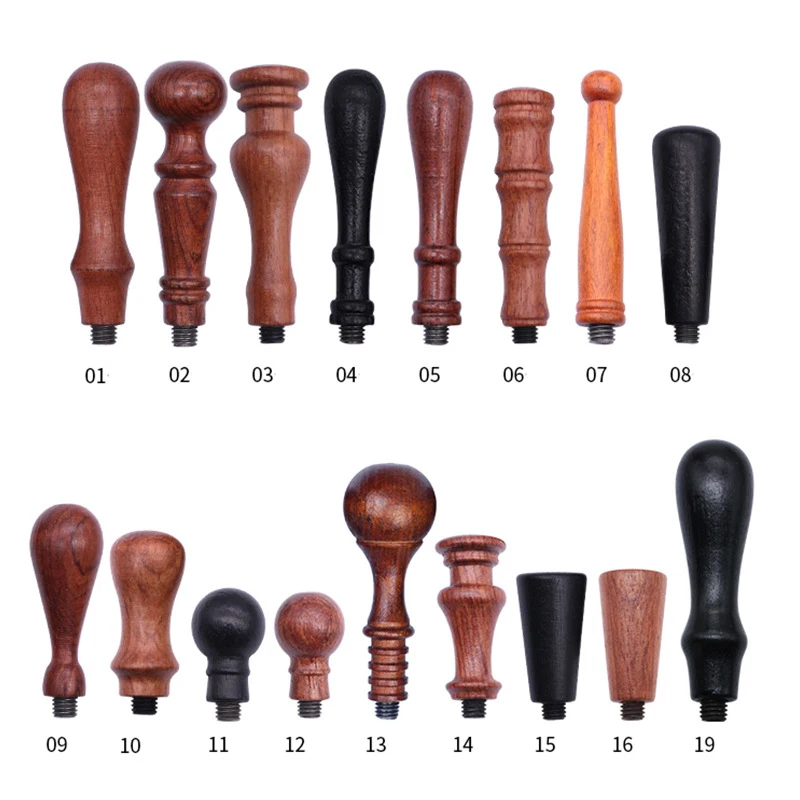 Wooden Seal Handle Retro Rosewood Fire Paint Stamp Special Handles DIY Wedding Invitation Envelope Scrapbook Sealing Wax Tools