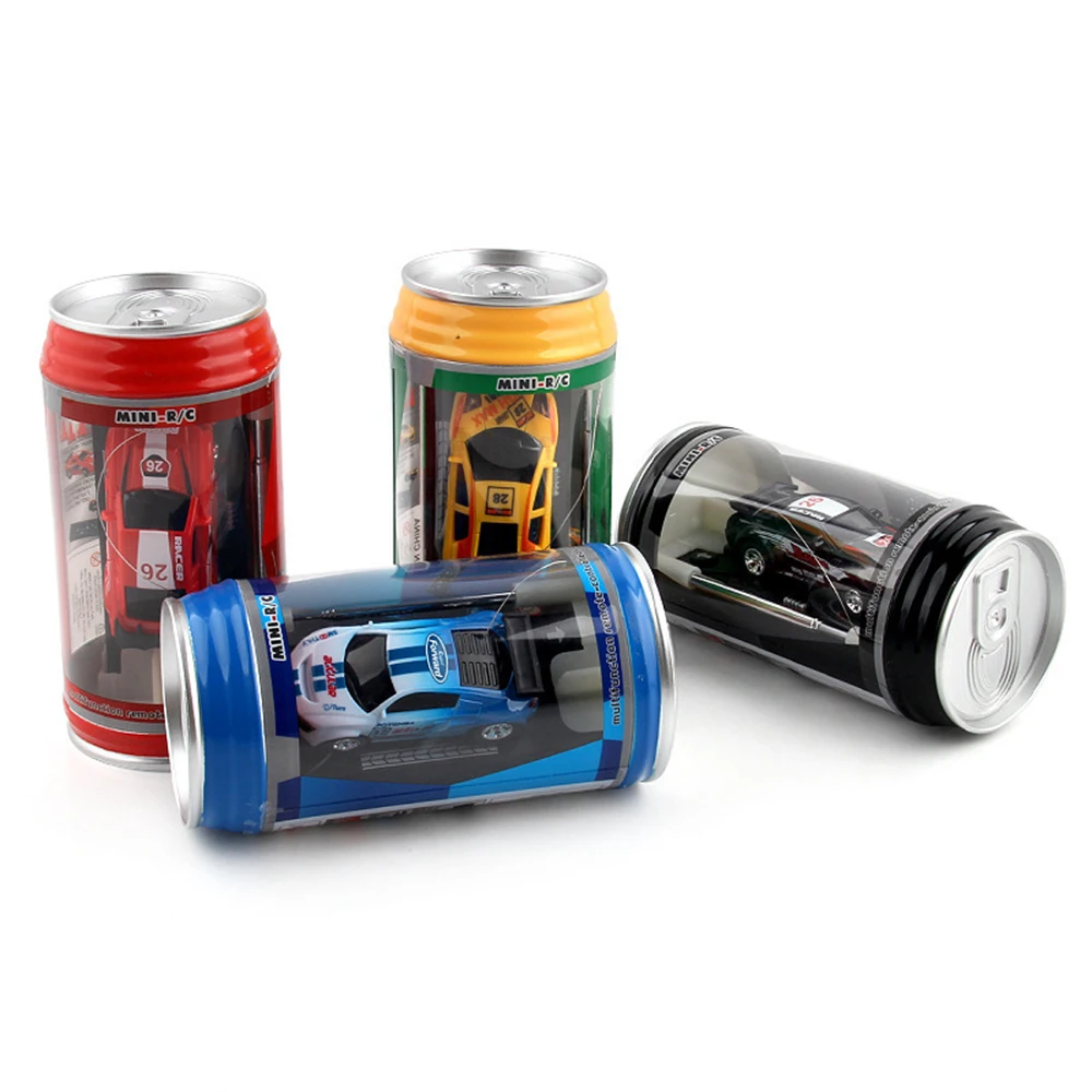 Mini RC Car Coke Can Radio Remote Control Micro Racing Car 6 Colors High Speed Drifting Racing Car For Kids Birthday Gifts