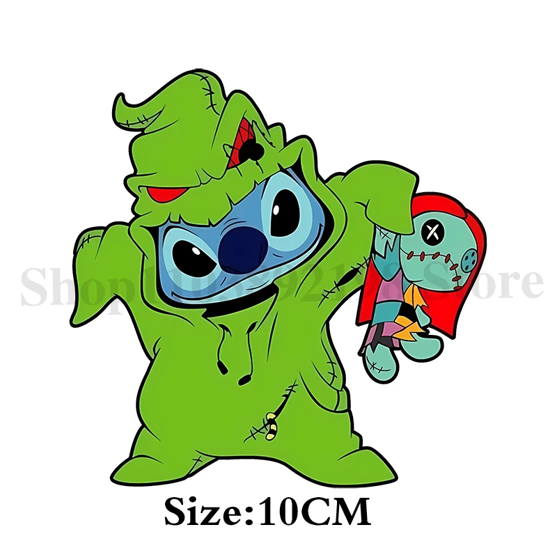 Lilo & Stitch Halloween UV DTF Transfer Sticker Transfer Stickers Stitch Disney Waterproof Permanent Adhesive DIY Mug Sticker