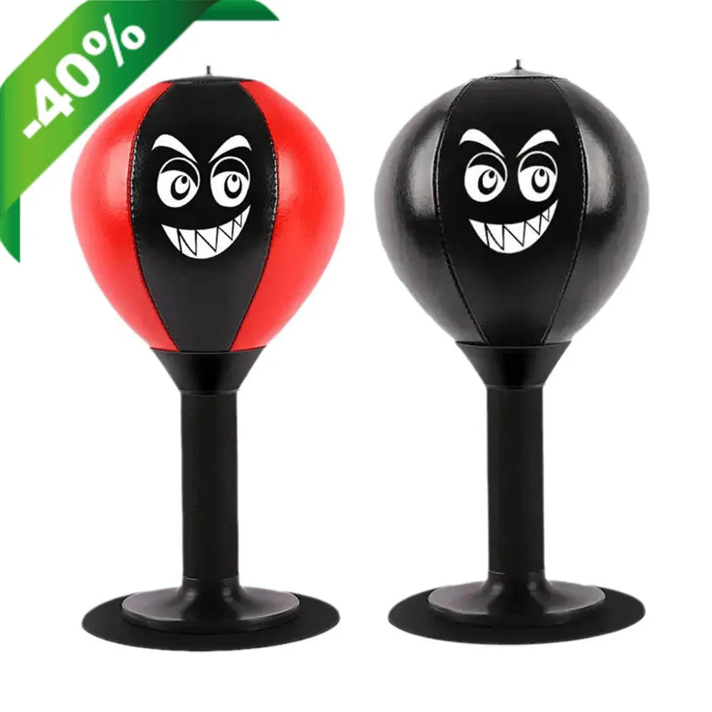

Desktop Punching Bag Stress Buster with Suction Cup & Pump Funny Toys for Kids Adults Desk Boxing Punch Ball