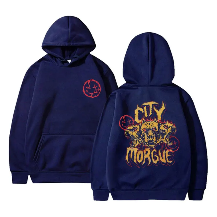 Rapper City Morgue Hip Hop Oversized Hoodie Men Women Fashion Casual Sweatshirt Branded Men's Hoodies Male Oversized Streetwear