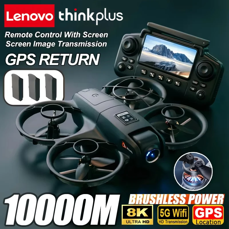 lenovo-thinkplus-yl3-drone-hd-camera-drone-5g-wifi-screen-remote-control-intelligent-obstcle-avoidance-gps-brushless-motor-drone