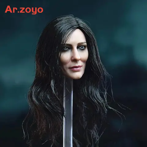 BY-ART BY-T9 1/6 Skala Dödsgudinnan Hela Cate Blanchett Huvudskulptur Snidad Modell Passar 12'' Actionfigur Kroppsdockor 10 best sales 1 6 kvinnligt huvudskulptur - №3