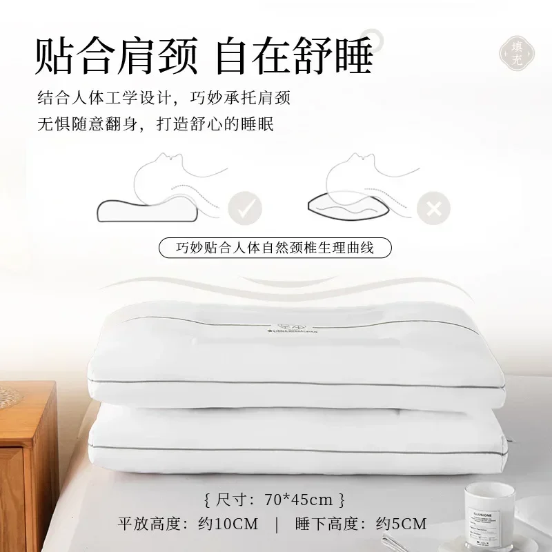 Meimiankang Natural Vegetable Single Buckwheat Pillow Cassia Seed Household Soybean Pillow Core Cervical Spine Fluffy Pillow