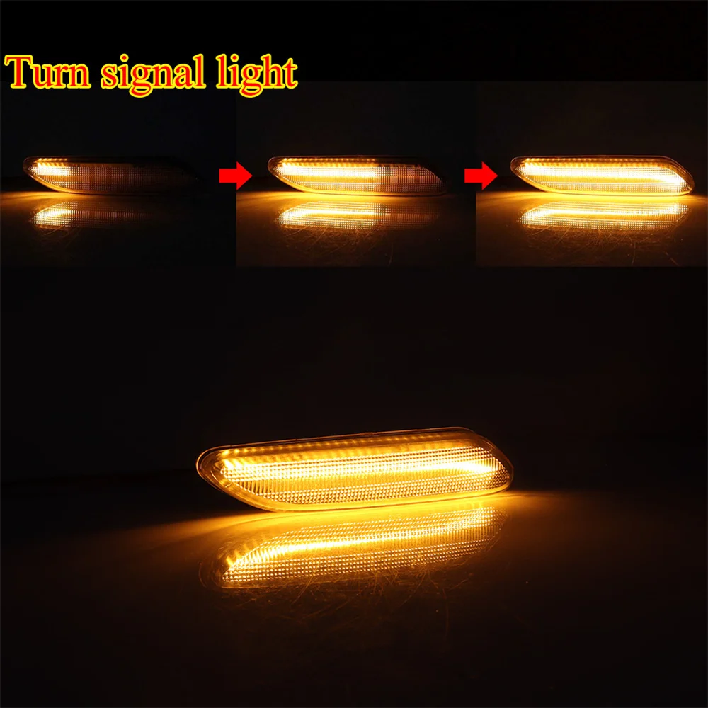 Dynamic Blinker Amber LED Front Bumper Side Marker Turn Signal Lights For BMW MINI Cooper R60 Countryman R61 Paceman 2011-2016 - view 5