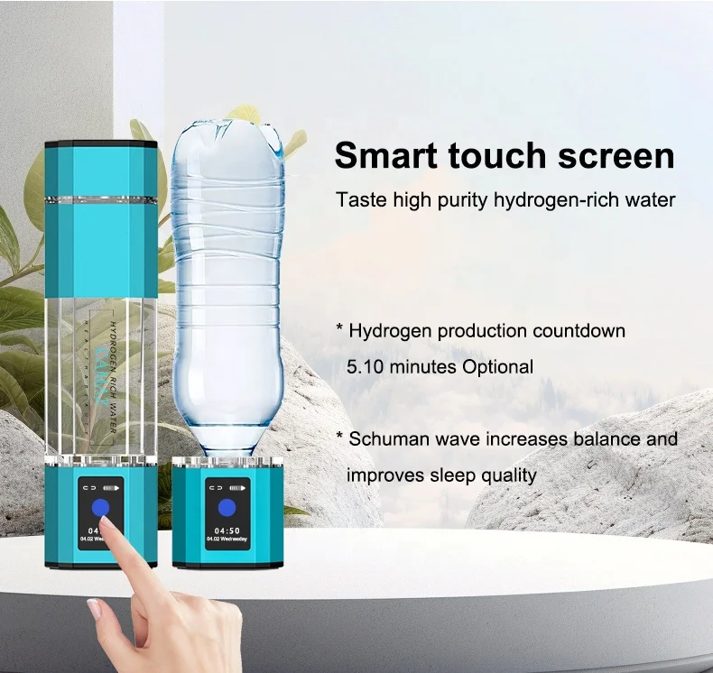 FOR SPE PEM 5000ppb Hydrogen Water Bottle Generator Rechargeable Hydrogen Water Bottle  For Home Office Travel