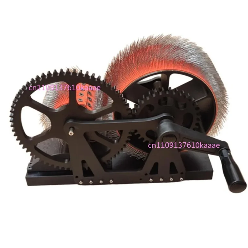 

Hand-Cranked Wool Carding Machine - Portable Fiber Blender for Spinning, Felting, DIY Craft Tool