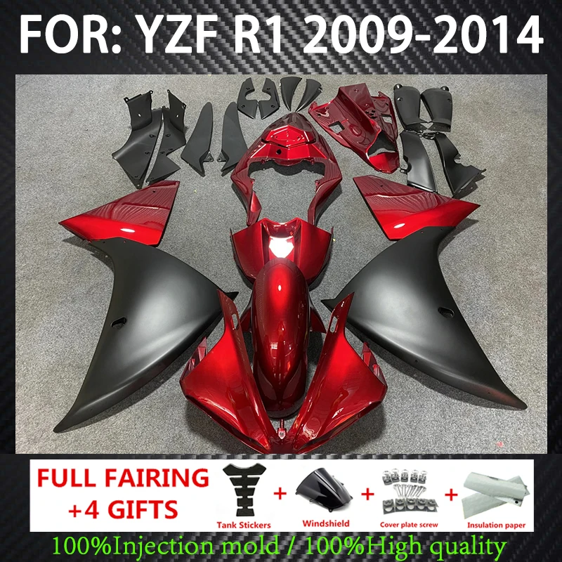 

NEW ABS Motorcycle full Fairing Kit fit For YZF R1 2009 2010 2011 2012 2013 2014 YFZ-R1 Bodywork Fairings kits set grey