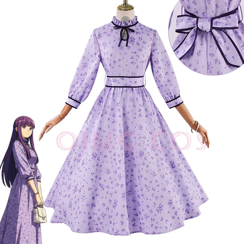 葬儀場のフリーレン-コスプレ衣装-大人用-カーニバル制服-ウィッグ-アニメ-ハロウィンパーティー-仮装衣装-女性用-ゲーム
