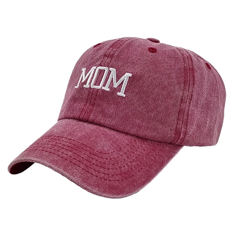 Show Your Love with a Special Father's/Mother's Day Gift: Mom/Dad Letter Print Baseball Cap image 2