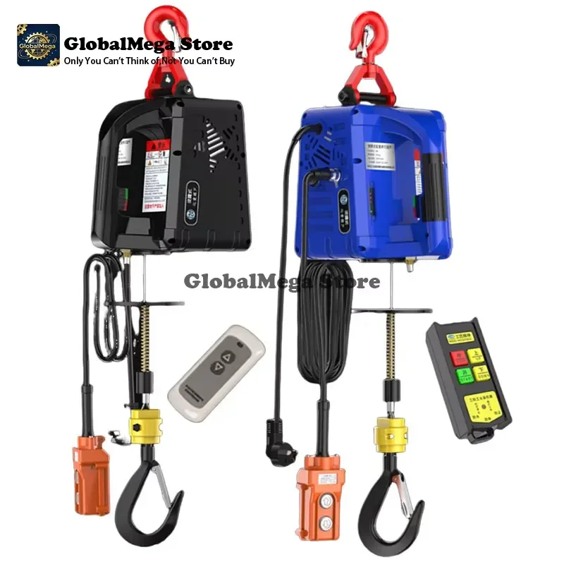 2026 Latest Portable Electric Hoist 100-500kg Lifting Capacity Steel Wire Rope Traction Winch for Construction Farm
