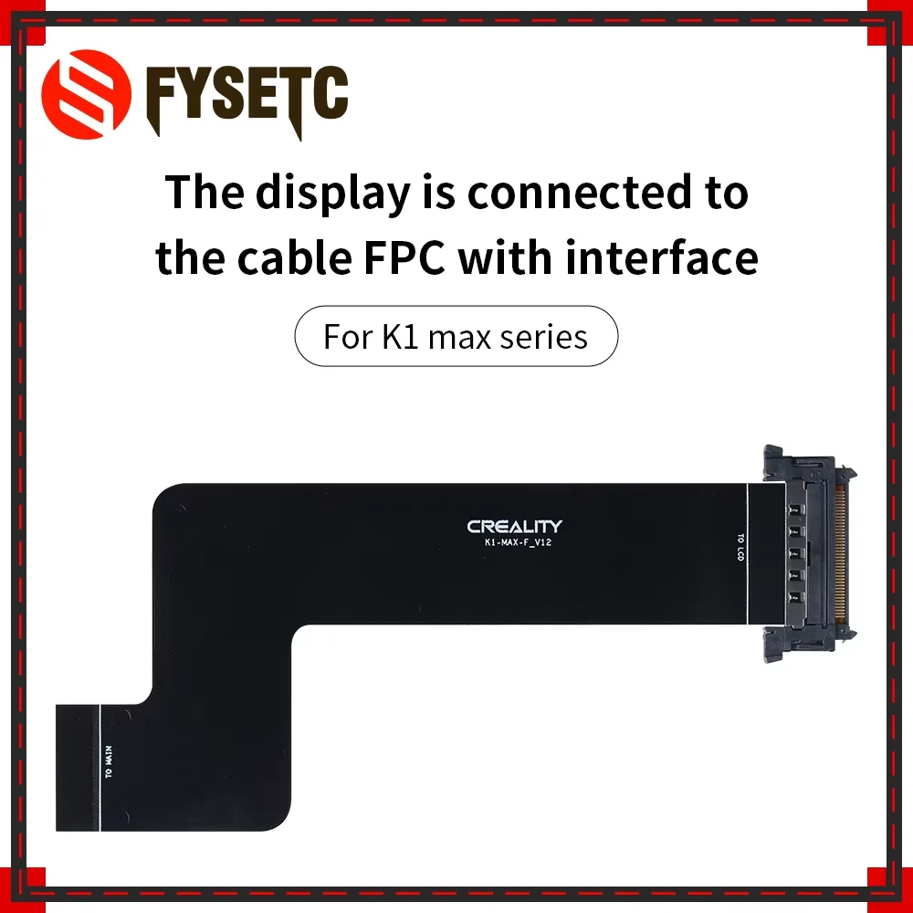 

Соединительный кабель для экрана Creality K1 Max FPC с интерфейсом для деталей 3D-принтера Creality K1 MAX