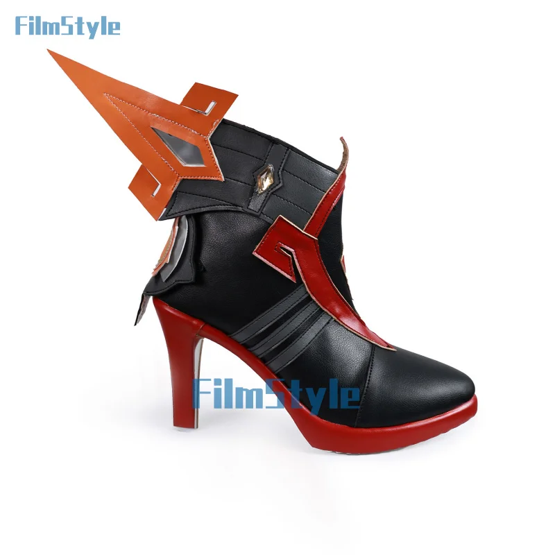 Mavuika-Bottes Courtes de Cosplay du Jeu Genshin Impact, Accessoire Pyro Archon Natlan pour ixd'Halloween, Style Film