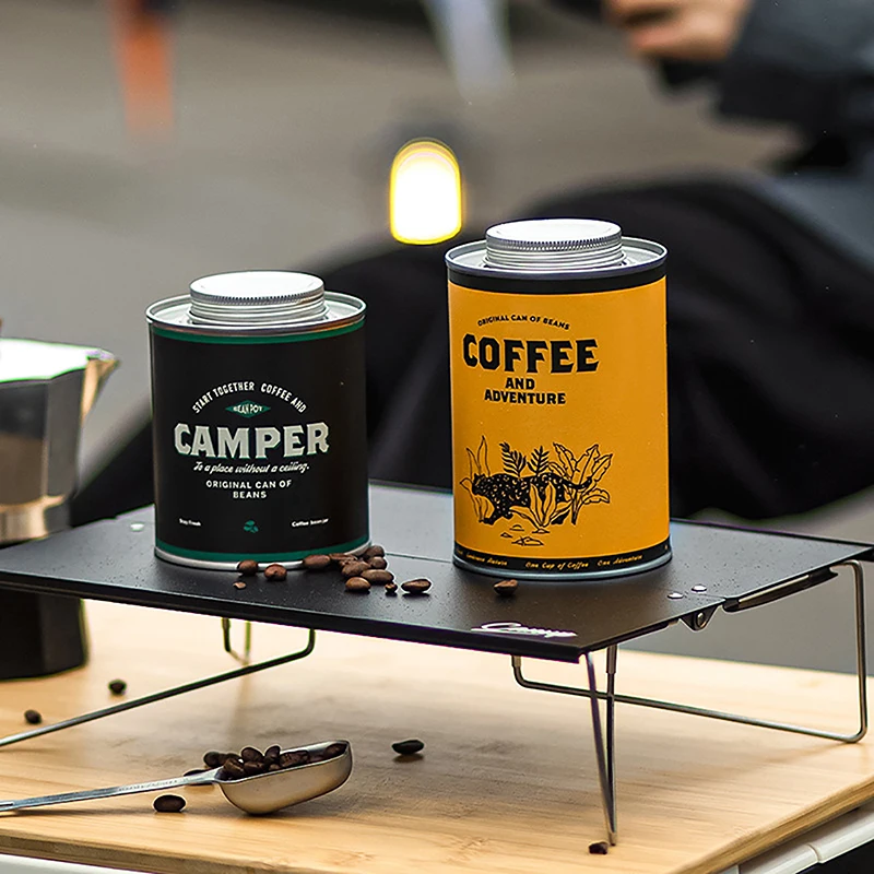 Koffieboon Verzegelde Opslag Kan Outdoor Camping Blikken Doos 150G/200G Verpakking Opslag Pot Verse ademhaling Blikje