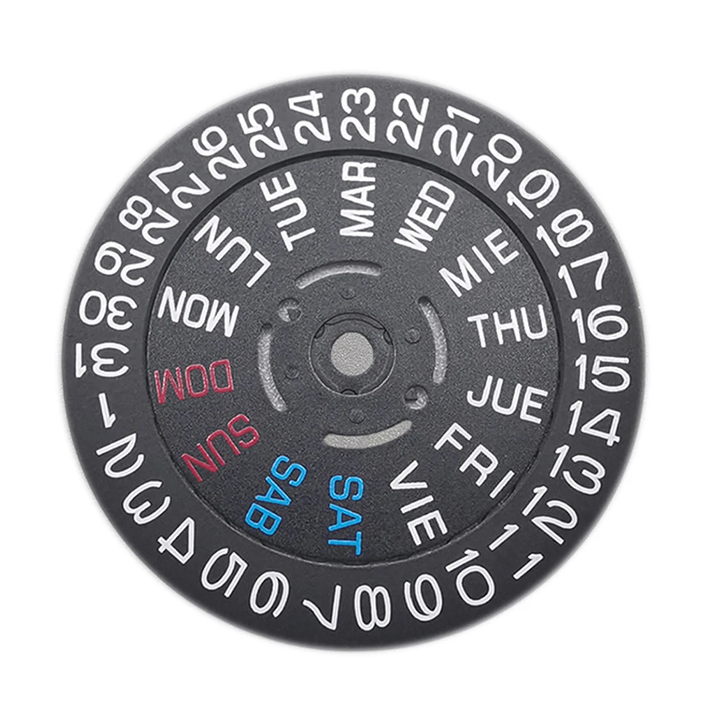 3/3.8H Watch Calendar Disc for NH35 NH36 Movement Calendar Disk Black/White Date Day Wheel Accessories