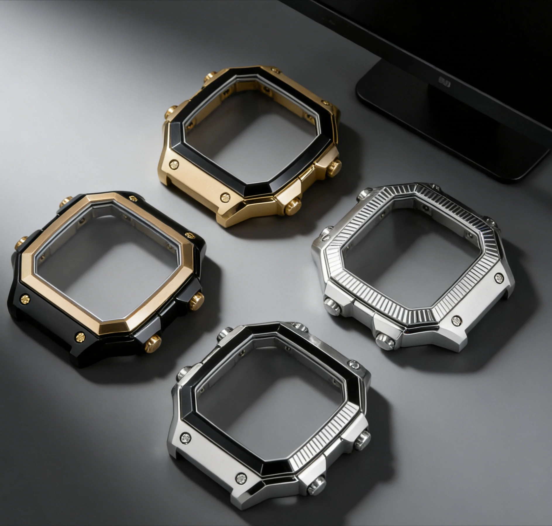 Royale Mod Polished Matte Case For Casio AE1200 Metal Watch Case 316L Stainless Steel K1 Mineral Glass WR100M Modifications