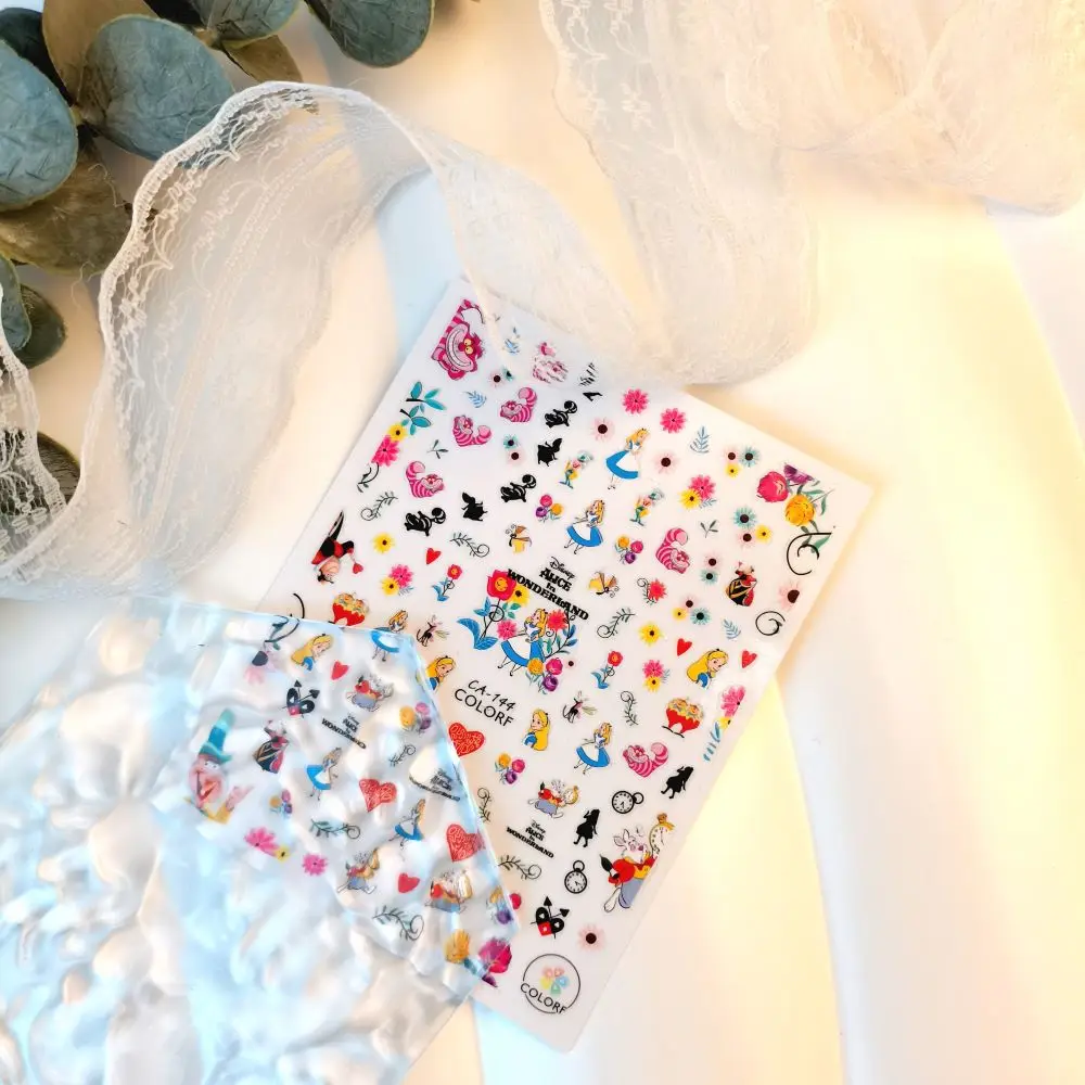 

1 Sheet Disney Characters New 3D Cartoon Nail Art Stickers Nail Decals for Manicure Fashion Design DIY Happy Accessories