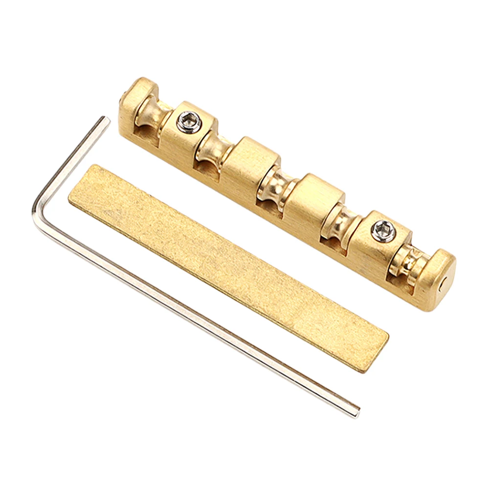 1 set 1 Set Brass String Instrument Bridge Nut Adjustable Saddle For Guitar Bass Mandolin Ukulele Replacement Accessories Music - Image 3