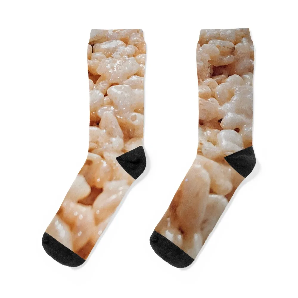 

Marshmallow Rice Krispy Treat Socks floral kawaii Thermal man winter luxury Women's Socks Men's