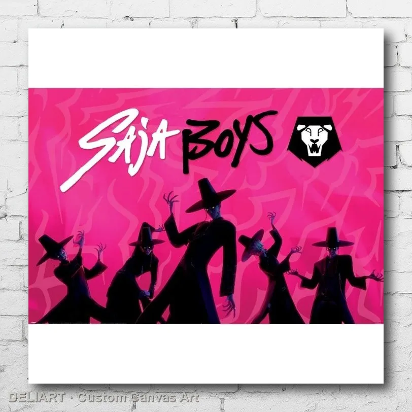 

K-POP DEMON HUNTERS - SAJA BOYS Canvas Poster Custom Size Available Room Decoration Home Decor Wall Art